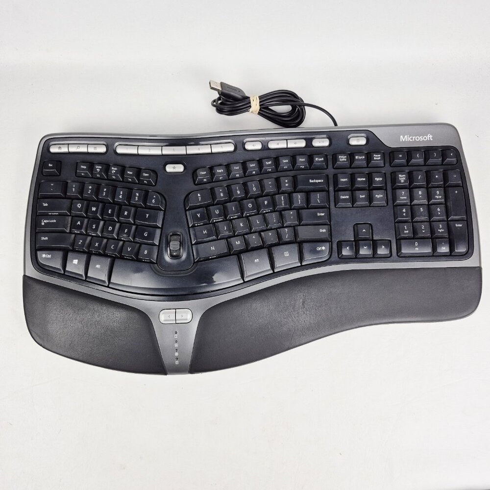 Microsoft Natural Ergonomic Keyboard 4000 v1 Model 1048 USB Tested
